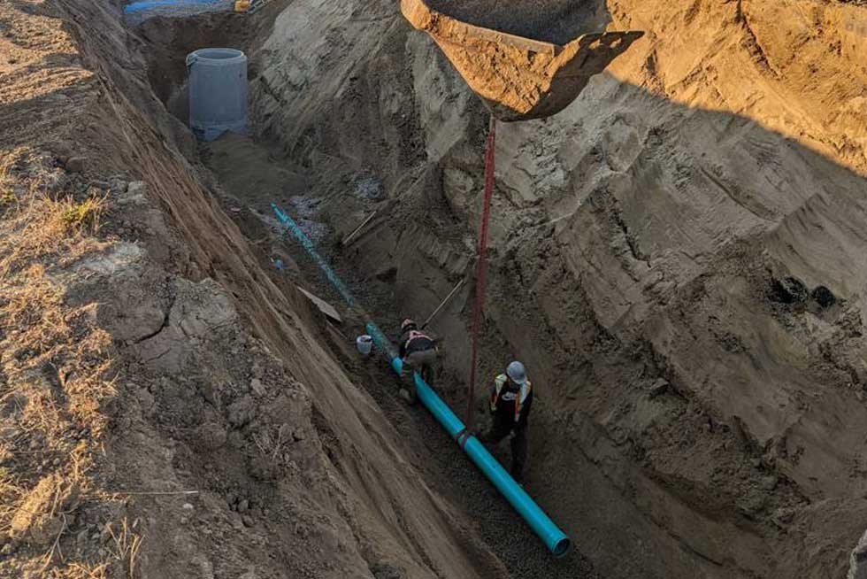 Civil pipe construction